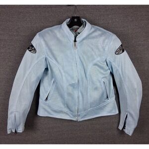 Joe Rocket Womens Jacket Small Blue Mesh Armor Motorcycle‎ VTG Lined Moto
